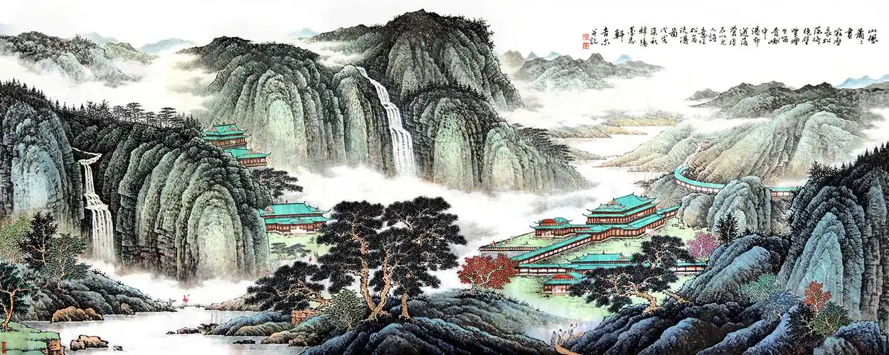 画家许吉尔擅长画什么 国画山水美景秀雅艺术淡泊