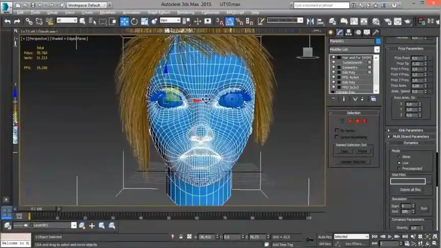 游戏建模大神手中的3dsmax人脸造型女巫