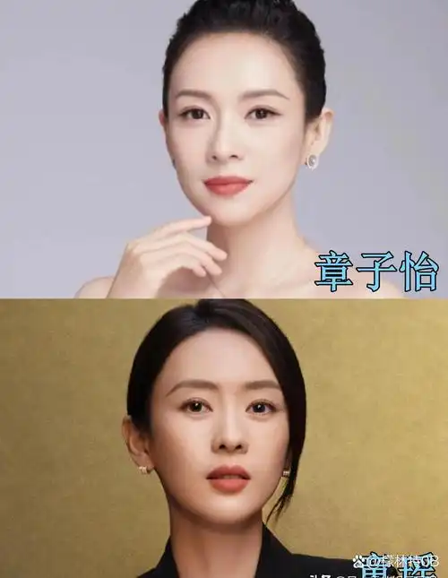 章子怡与童瑶,五官神韵宛如孪生姐妹;孙俪蒋勤勤,相似度爆表,让人傻傻