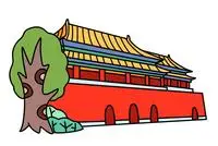 故宫怎么画_简笔画图片大全