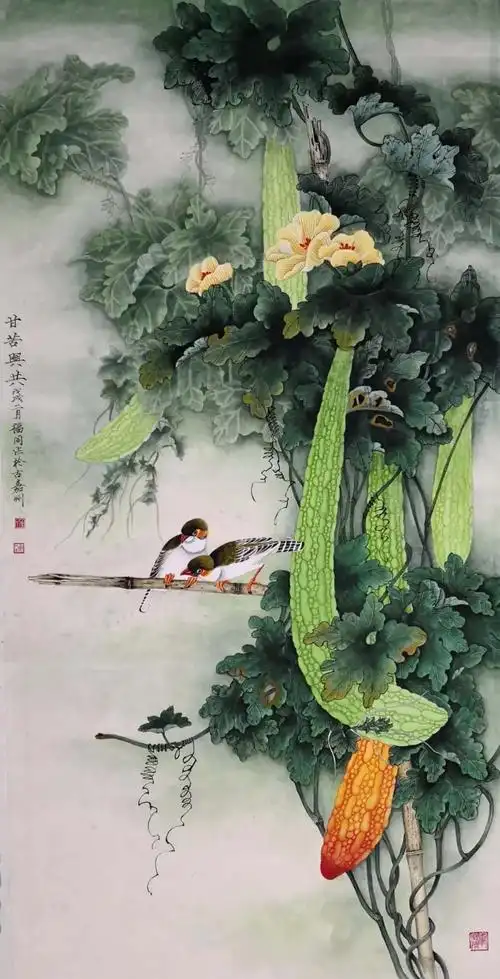 画家毛福同【梦幻田园】工笔画作品集(一)