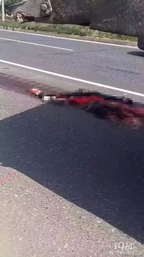 嘉兴突发惨烈车祸工程车把人整个碾过地上只剩一滩肉