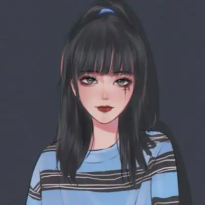 分享一组霸气手绘头像 #手绘女生头像