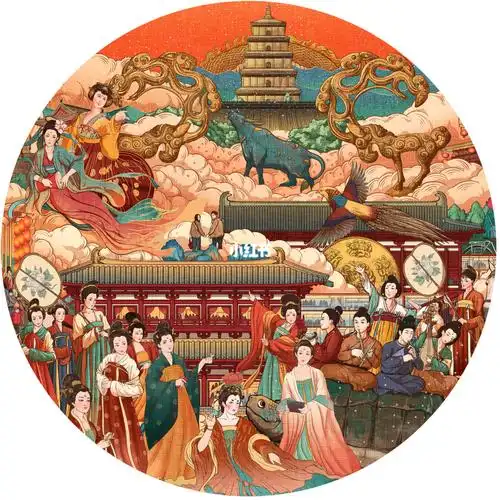 分享新画一枚:大唐不夜城长卷图