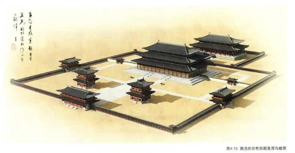 隋唐洛阳城的一些宫殿复原