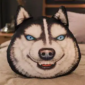 狗头抱枕哈士奇图片