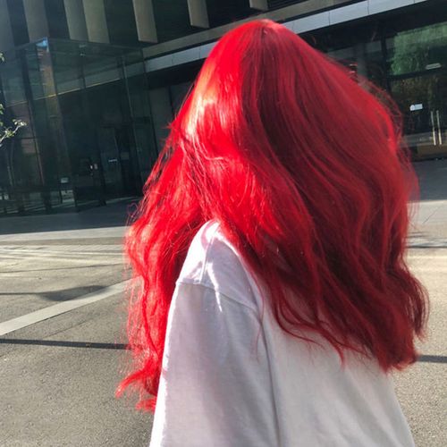 蒙倩(meng qian)海王红染发剂2024流行色湄拉红自己在家染头发复古红