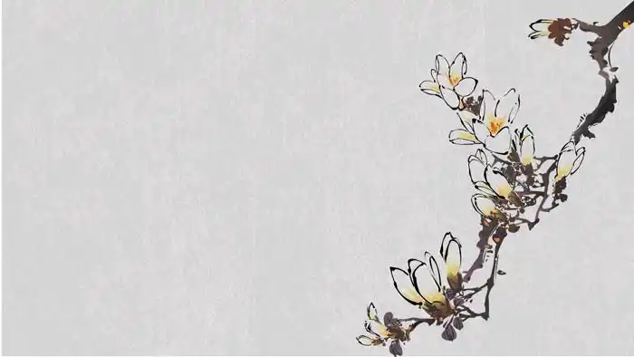 13张雅致古典水墨中国风ppt背景图片