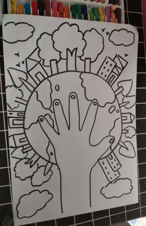 贝九曲江华府幼儿园—艺术活动:【我们的地球】