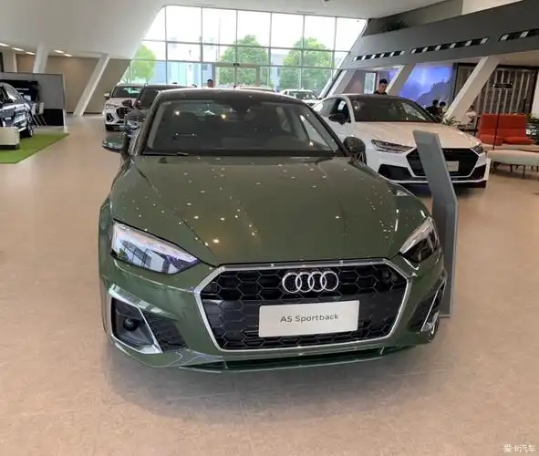 无框车门大溜背,奥迪a5轿跑耀夜绿-爱卡汽车网论坛