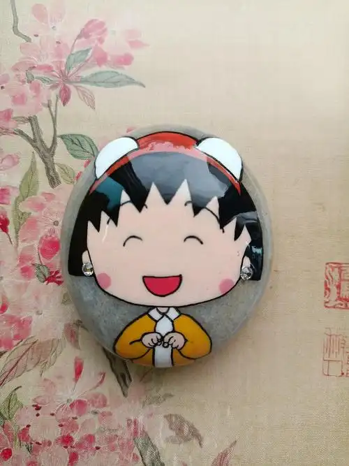 石头画樱桃小丸子