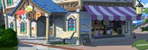 杜震-《游乐场》横版场景|插画|游戏原画|艺数绘eart - 原创作品