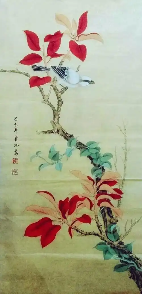 山东菏泽戴青池工笔花鸟欣赏