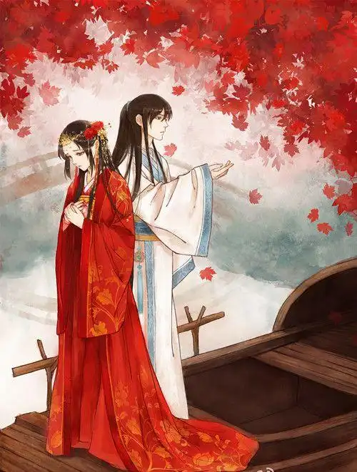 古风情侣 古装情侣 情侣 古代 古风人物 仙侠 小鸟依人 唯美 爱情