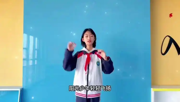 河北宣化:小学生黄宸琰《强国少年》手势舞表达爱国情_网易视频