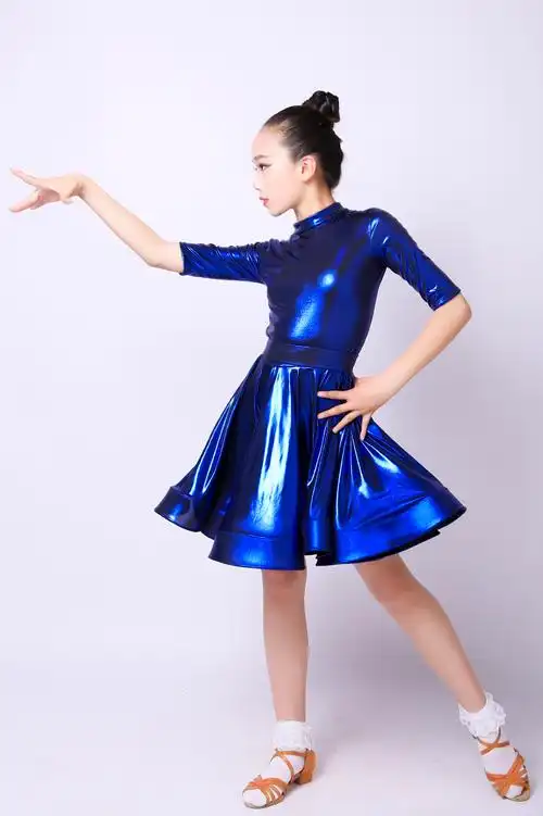 儿童拉丁舞裙女童专业比赛服少儿舞蹈练功演出服女孩考级表演服装