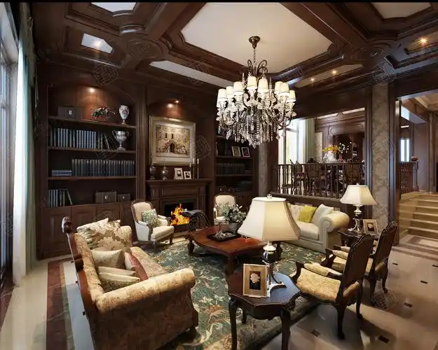 美式装修客厅效果图