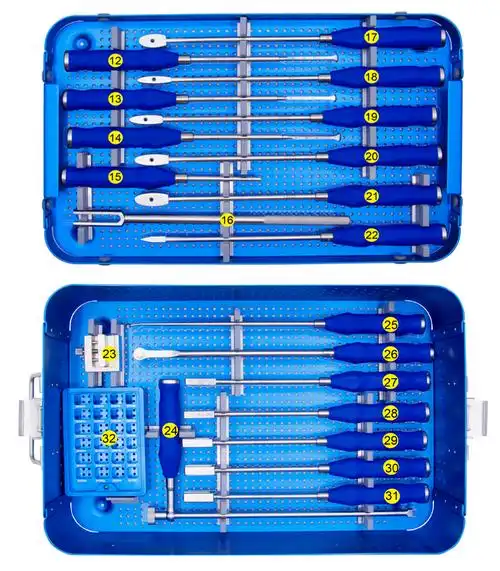 有竞争力的价格骨科手术器械plif peek笼和腰椎钛笼器械套装脊柱颈椎