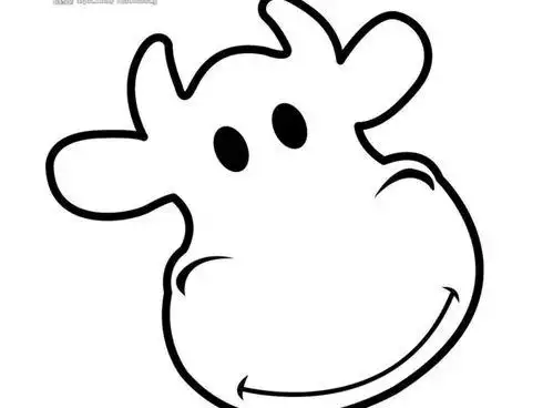 牛头的简笔画牛头的简笔画可爱
