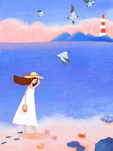 海边的女孩儿