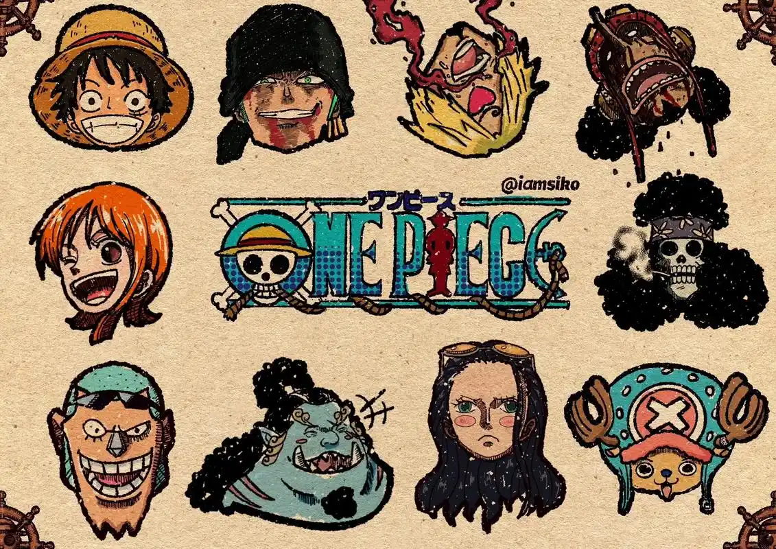 海贼王草帽团92697615十人合照封面附童年.