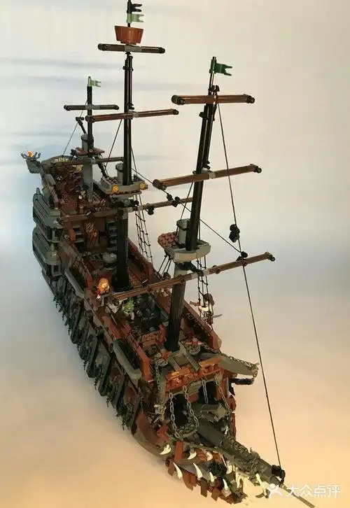 lego加勒比海盗系列moc可怜可怜飞翔的荷兰人号