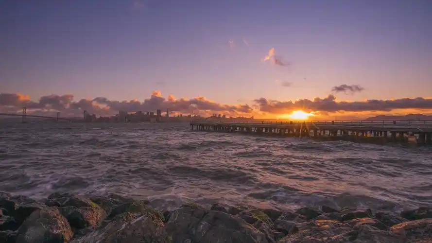 日出日落唯美风景图片,自然,黄昏,太阳,景色,高清壁纸,桌面图片-壁纸