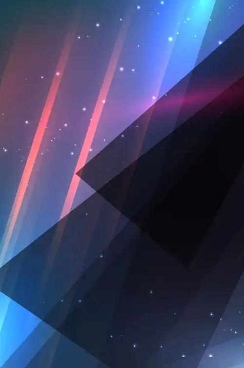 炫酷彩色渐变几何海报背景素材