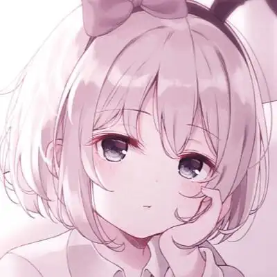 动漫女生托腮头像 - 伤感女生头像!