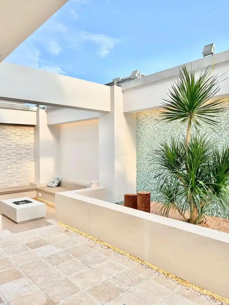 实景案例|把顶楼阳台设计成了度假风!顶楼露天休闲阳台,在家里 - 抖音