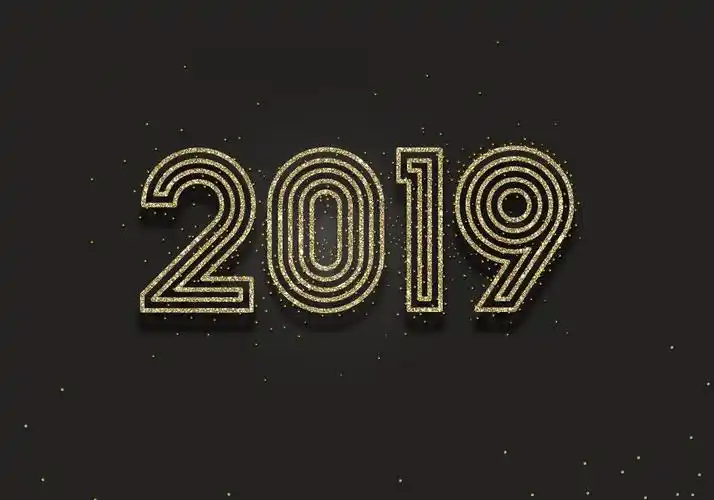 金色2019数字创意设计4k壁纸