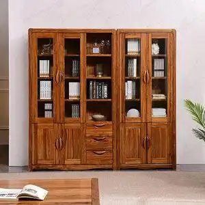 转角书柜组合图片