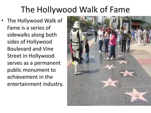 the hollywood walk of fame   the hollywood walk of fame is