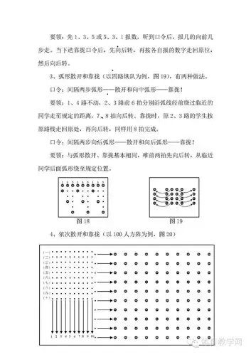 队列队形变换体育课如何调整队列队形