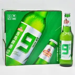 9九度青岛啤酒西安汉斯宝鸡啤酒整箱500ml×12玻璃瓶装 2件起包邮