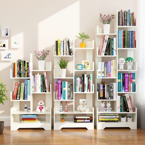 简易书架落地儿童置物架子客厅学生家用简约省空间经济型小书柜子