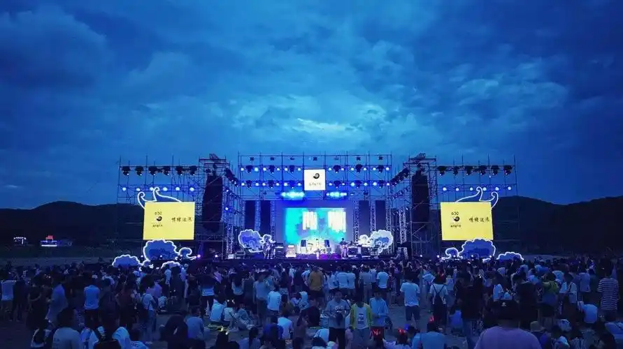 沙滩海风和音乐舟山桃花岛海浪音乐节你有去现场pick吗