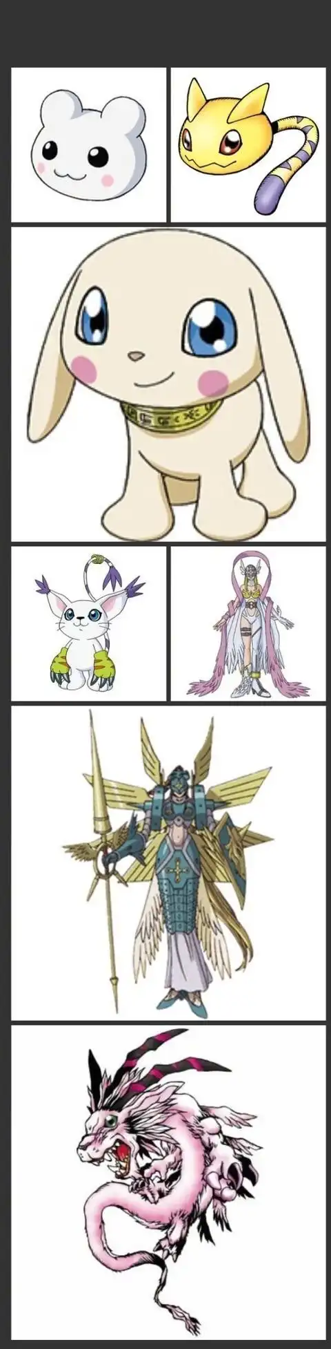 童年记忆数码宝贝进化图,天使兽和天女兽终极进化是什么鬼?