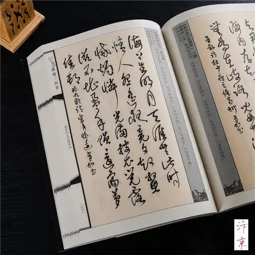 草书唐诗三百首毛笔字帖名家诗词五言古诗七言绝句书法成人行草草书集