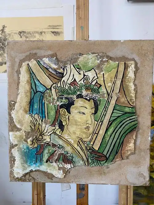 永乐宫壁画局部残片