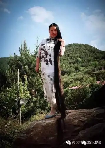 山西长发女乔朝霞发长250米忻州原平