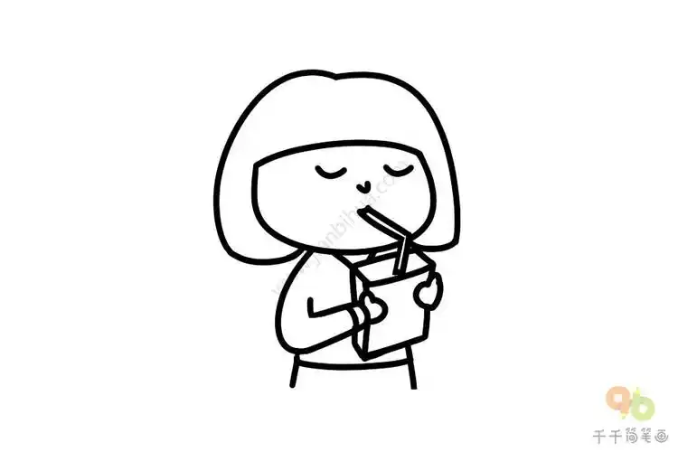 宝宝英文认知 小女孩爱喝牛奶_宝宝英文认知简笔画