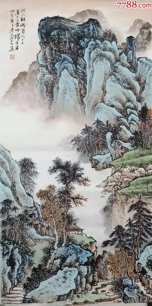 【全网独家授权代理】著名画家李建忠山水精品:何人解识