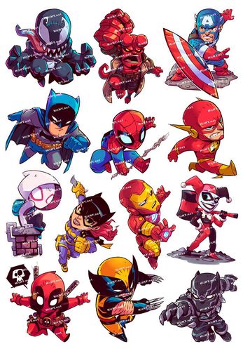 小号f0039-08漫威钢铁侠美国队长卡通动漫电影电脑手机旅行箱贴纸