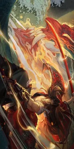 动漫壁纸王者荣耀裴擒虎天狼手机壁纸排位上分利器