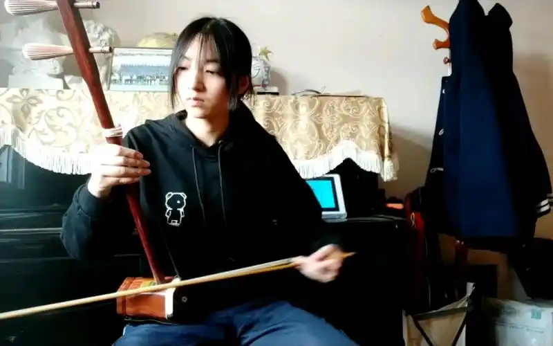 活动作品两只老虎爱拉二胡