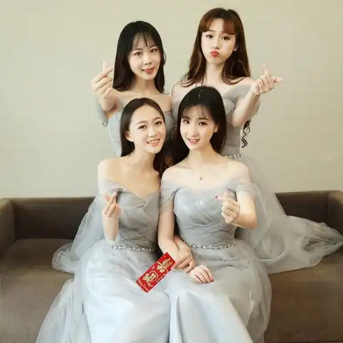 出租赁伴娘服2022夏季新款伴娘团礼服结婚长款裙新娘敬酒服姐妹裙