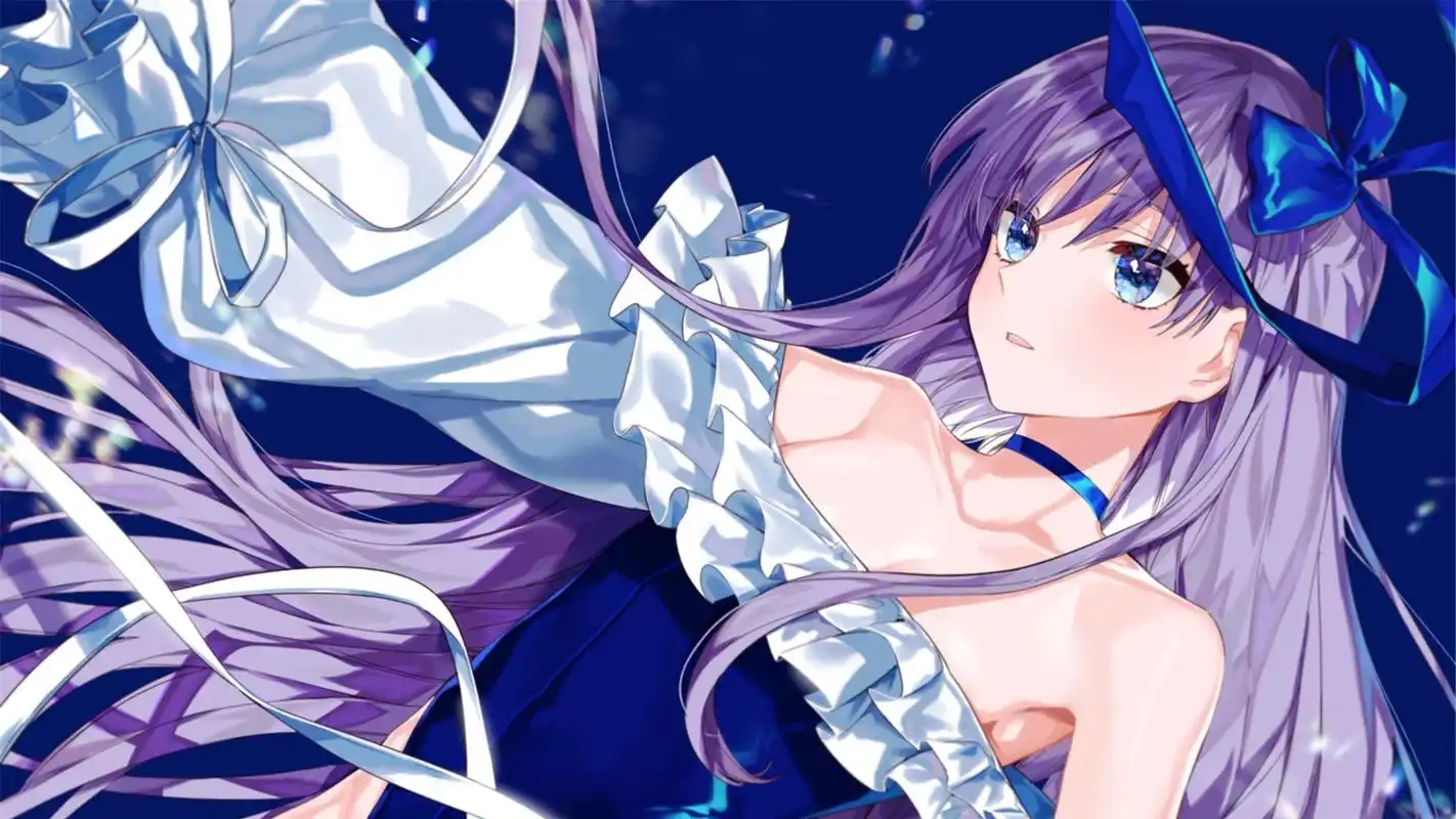 诱人可爱动漫美女电脑桌面壁纸.一组cco梦幻好看二次元电脑图片壁纸,