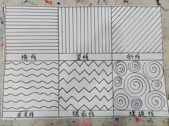 今天美术课程一一线描画