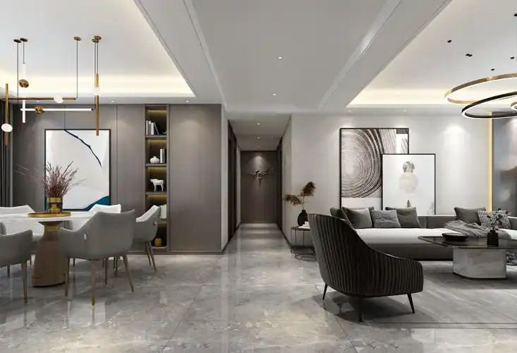 现代客厅餐厅主卧